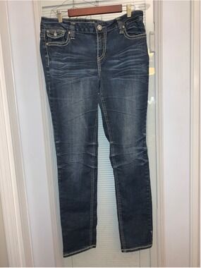 Women's ZCO JEANS Blue Straight Leg Jeans Size 14